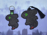 DIGITAL DOWNLOAD Dragon Snoot Boop Snap Tab and Bookmark BUNDLE