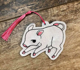 4x4 DIGITAL DOWNLOAD Fruits Basket Boar Pig Bookmark