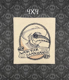 DIGITAL DOWNLOAD Plague Doctor Your Hands Sketchy Design 5 Sizes 2 Options