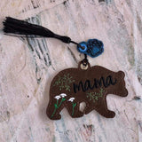 DIGITAL DOWNLOAD Mama Bear Bookmark and Charm Set