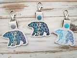 DIGITAL DOWNLOAD Geometric Bear Snap Tab