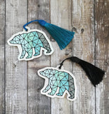 DIGITAL DOWNLOAD Geometric Bear Bookmark