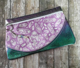 DIGITAL DOWNLOAD New Wave Clutch Applique Zipper Bag Lined and Unlined