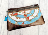DIGITAL DOWNLOAD Kellie Clutch Applique Zippered Bag Lined and Unlined