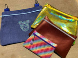 DIGITAL DOWNLOAD BLANK Clutch Zipper Bag Set Lined and Unlined