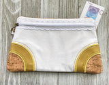 DIGITAL DOWNLOAD Britteny Clutch Applique Zippered Bag Lined and Unlined