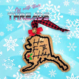 DIGITAL DOWNLOAD Alaska State Bookmark Ornament Gift Tag