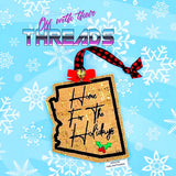 DIGITAL DOWNLOAD Arizona State Bookmark Ornament Gift Tag