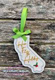 DIGITAL DOWNLOAD California State Bookmark Ornament Gift Tag