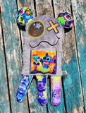 DIGITAL DOWNLOAD ITH Snuggle Monster Set Four Sizes 5x7 and Up