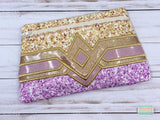DIGITAL DOWNLOAD Stacey Clutch Applique Zipper Bag Lined and Unlined