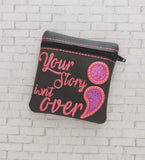 DIGITAL DOWNLOAD 4x4 Suicide Awareness Zippered Bag Applique