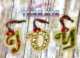 DIGITAL DOWNLOAD Applique Alphabet Ornament Bookmark Set 26 DESIGNS INCLUDED