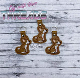 DIGITAL DOWNLOAD Basenji Snap Tab Key Chain