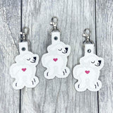 DIGITAL DOWNLOAD Great Pyrenees Dog Bum Snap Tab Key Chain