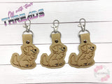 DIGITAL DOWNLOAD Golden Retriever Snap Tab Key Chain