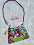 DIGITAL DOWNLOAD Applique Erika Clutch Zipper Bag Lined and Unlined