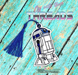 DIGITAL DOWNLOAD Blue Robot Bookmark Gift Tag Ornament
