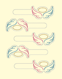 4x4 DIGITAL DOWNLOAD Infant Loss Wings Snap Tab
